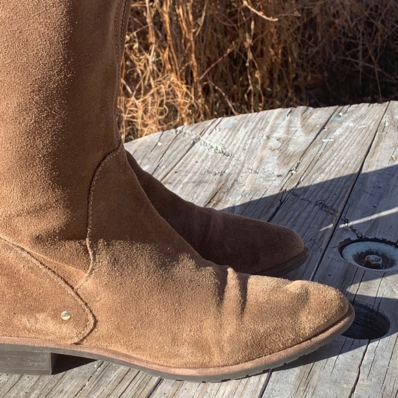 Zara Woman Suede Riding Boots Size EU 40 US 9 - Picture 9 of 16